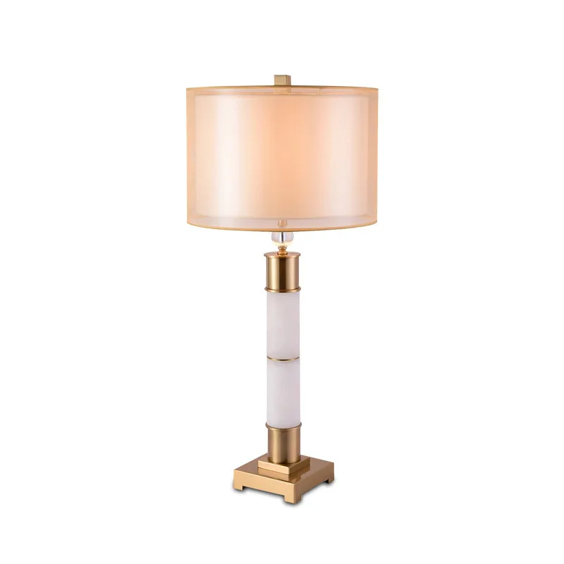 

New Chinese desk lamp, marble bedroom hotel engineering creative desk lamp