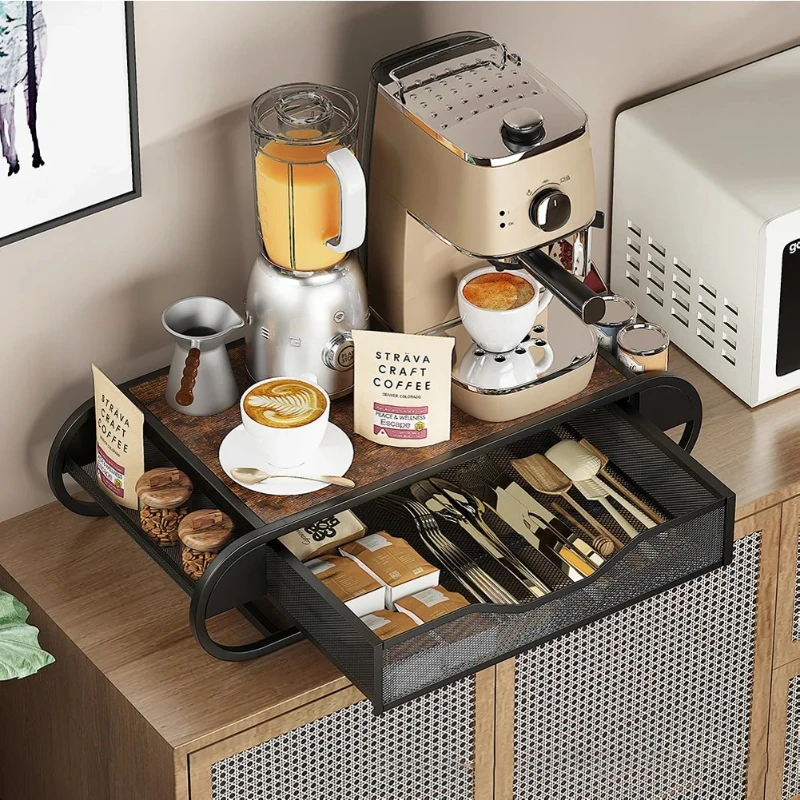 Coffee Pod Drawer Holder Coffee Pod Storage Organizer for Counter Capsule Storage Rack With Sliding Baskets for Home Office