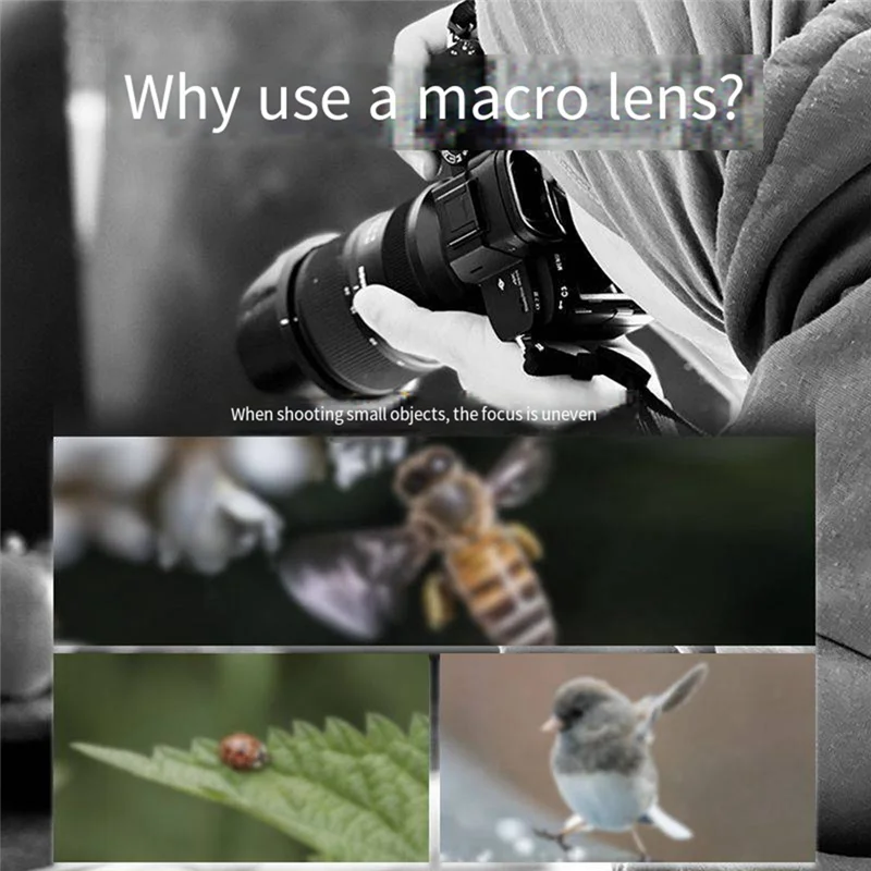 SQPP-DJI Osmo Pocket 3 매크로 렌즈 팬 틸트 카메라 핸드 헬드 범용 조인트 매크로 필터 액세서리