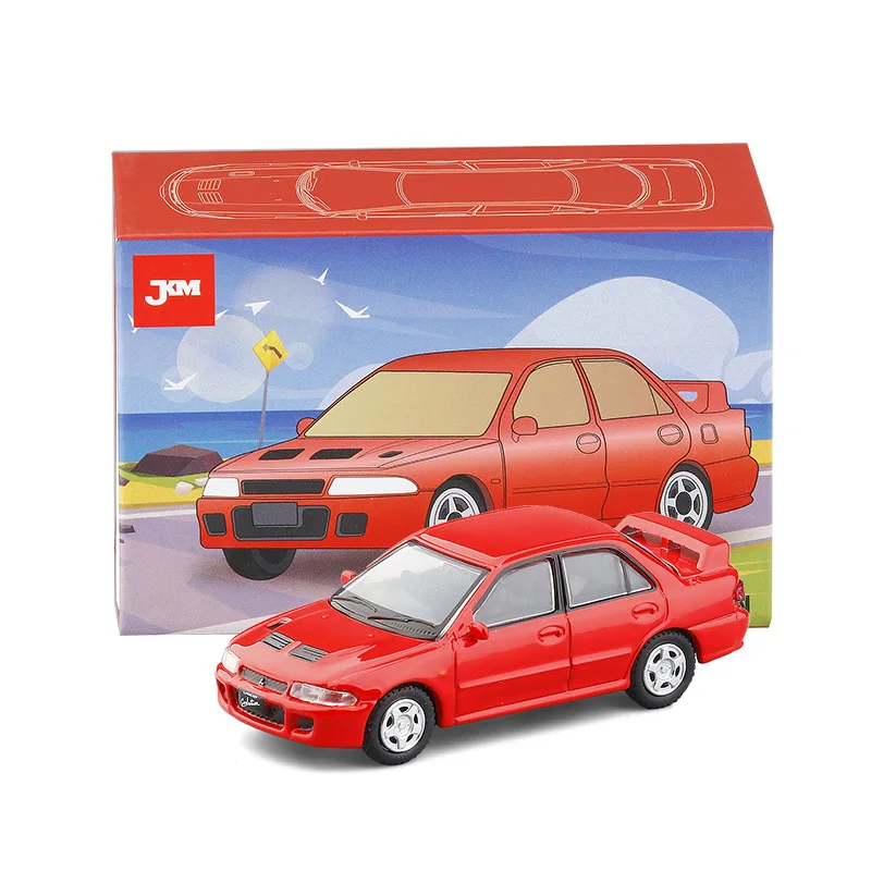 1:64 Mitsubishi Lancer Evolution Ⅰ EVO 1 1993 Toy Car 1/64 JKM Diecast Metal Super Sport Vehicle Model Miniature Collection Gift