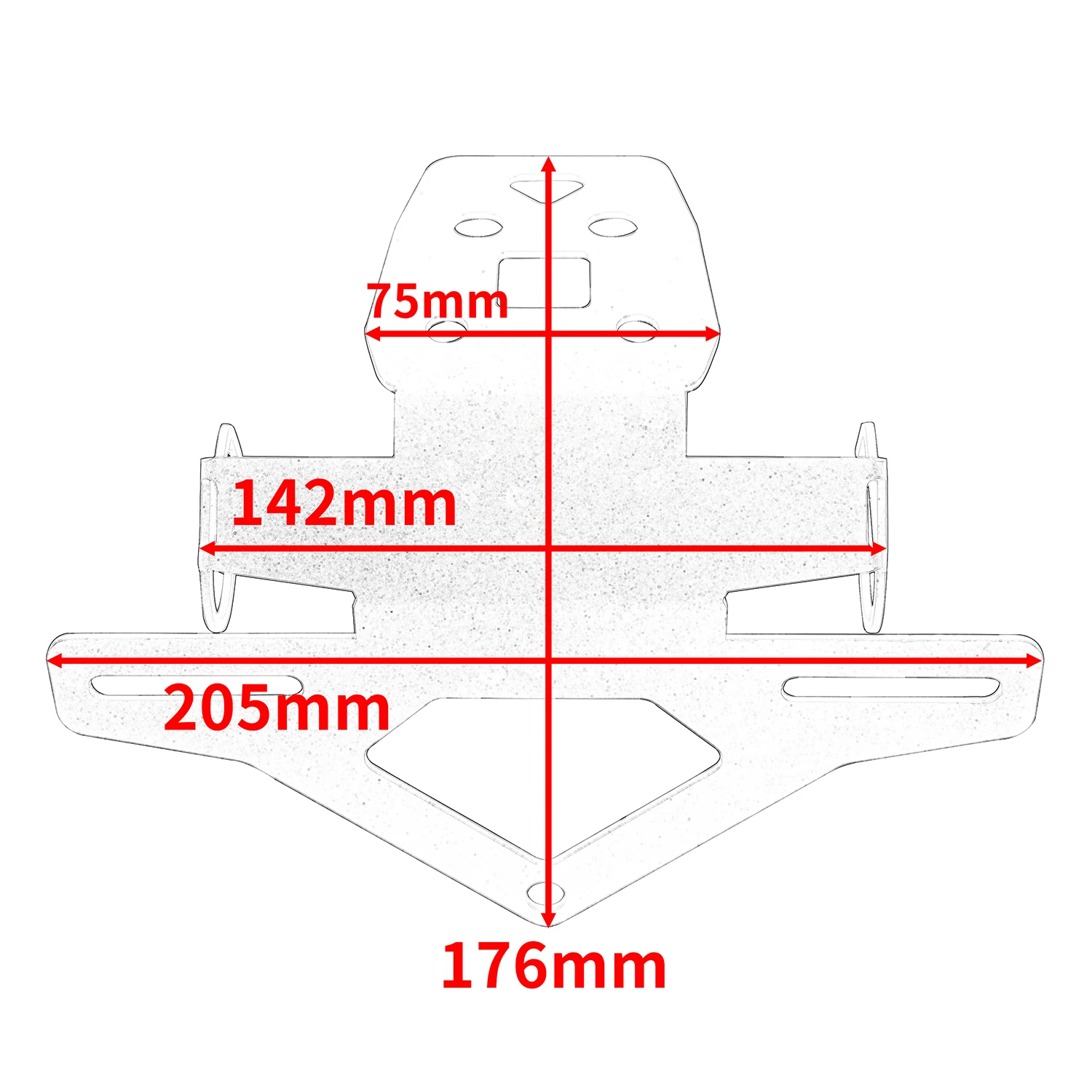 Dla Kawasaki ZX-4R ZX-4RR ZX 4R 4RR 2023 2024 ZX4R ZX4RR motocykl schludny błotnik uchwyt na tylną tablicę rejestracyjną