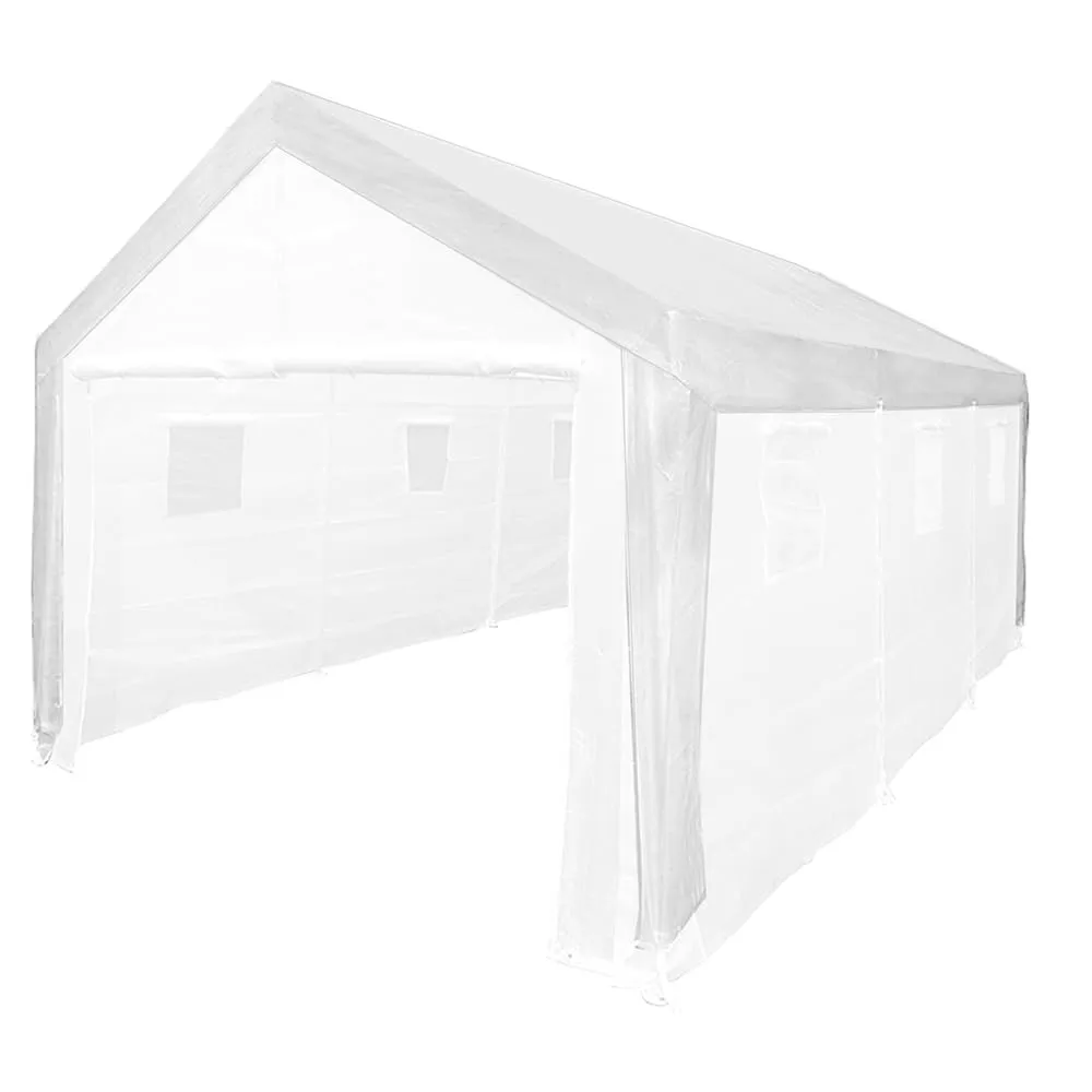 King 10-Feet by 20-Feet enhouse Replacement Cover w/ Legs Skirts, 180gsm Polyethlene, Fits a 10-feet 8-inch x 20-feet