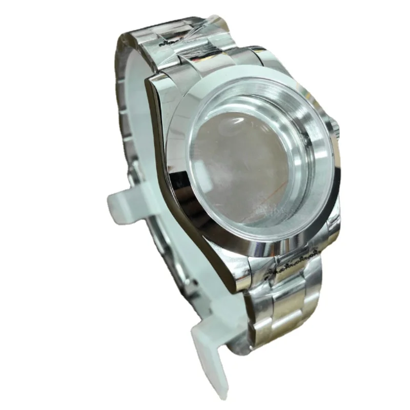 39 مللي متر ساعة حافظة من الفولاذ المقاوم للصدأ حزام مجموعة مناسبة لليابان Seiko NH35/NH36 حركة AK فتحة الياقوت الزجاج أجزاء لتقوم بها بنفسك