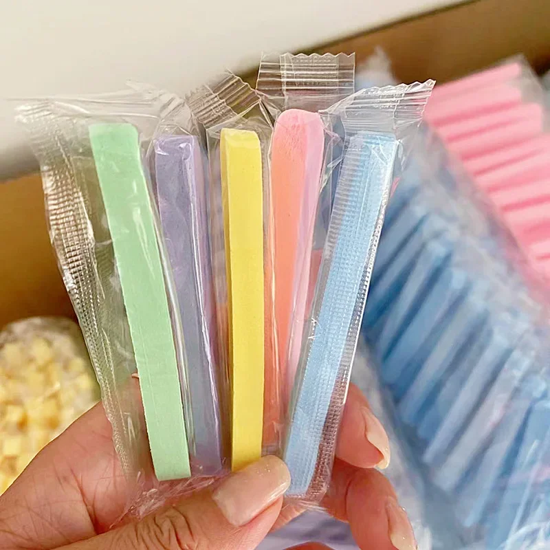 

10/20/50 шт. Спрессованные спонжи для умывания лица, очищающие пуховки для лица, ватные диски для очищения, косметические полоски для умывания