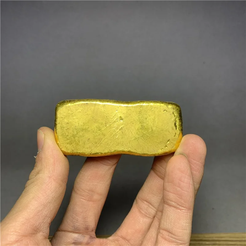 Yuan Big Head Coin Gold Ingot Antique Ancient Coin Ingot Gold Ingot Gold Coin Pure Red Gold Ingot Lucky Ingot