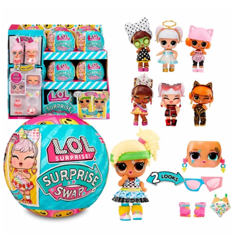 حقيقي MGA L.O.L. مفاجأة! يتحول تعبير الدمية إلى كنز لطيف، وتفكيك دمية الكرة صندوق أعمى لعبة فتاة دمية الأميرة