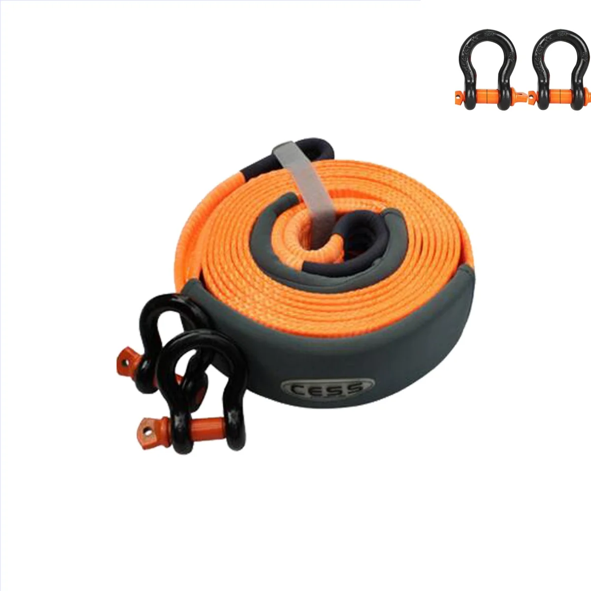 

Буксировочный ремень Recover Gear, веревка 9 м, 15 т, с 2 U-образными крючками для Jeep для Wrangler Jk JKU2007-2017 JL 2018+ JT 1171