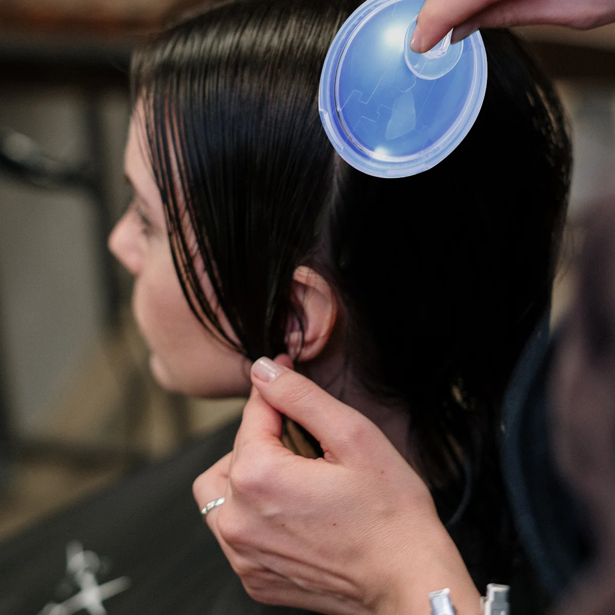 

1Pcs Facial Massage Comb Blue Portable Scalp Massager Multi-Purpose Hair Comb for Home Beard Care and Hair Removal