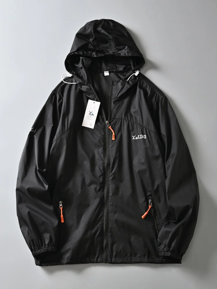 Chapeau de Protection solaire pour hommes, Ultra-fin, respirant, climatisation, vêtements d'extérieur, longue fermeture à glissière, coupe cintrée, été