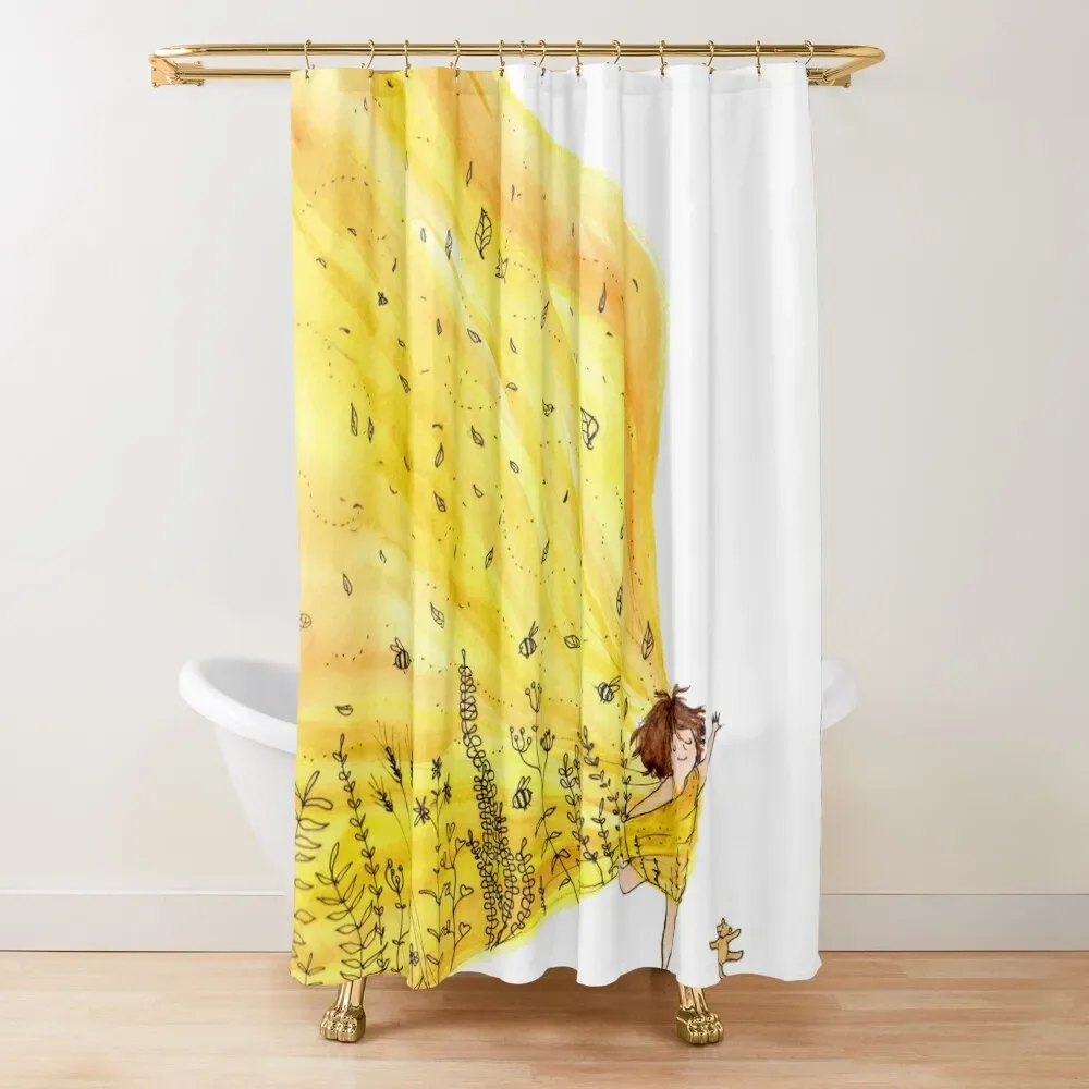 Sun Wrapped Shower Curtain Waterproof Bathroom Shower Bathroom And Shower Washable Waterproof Fabric Curtain