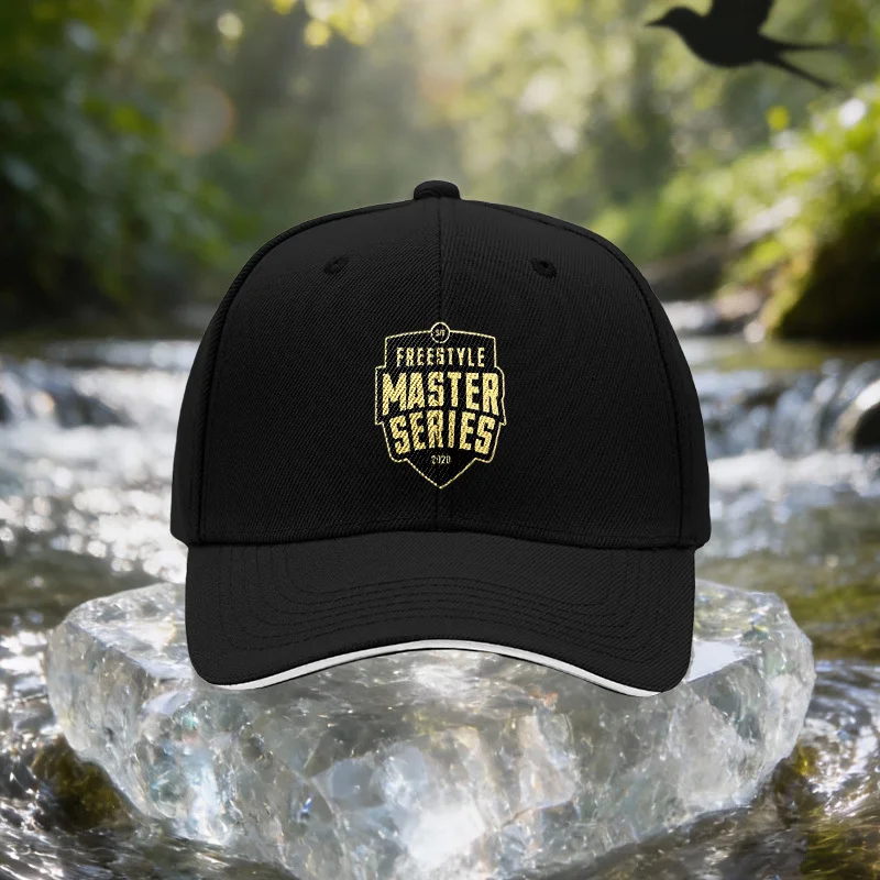 MASTER SERIES Logo Sandwich Cap, Unisex Easy Lightweight Adjustable Outdoor Sun Hat, Ideal Gift for Travel, Parties, Birthdays,