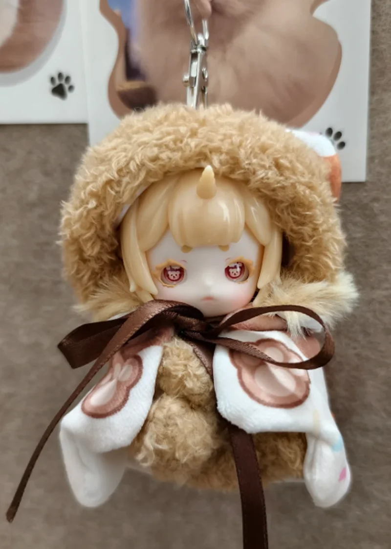 صندوق Pan's الأصلي An Tu Palm Heart Little Bao Series PVC صندوق أعمى دمية عصرية لتزيين الشكل هدية فتاة