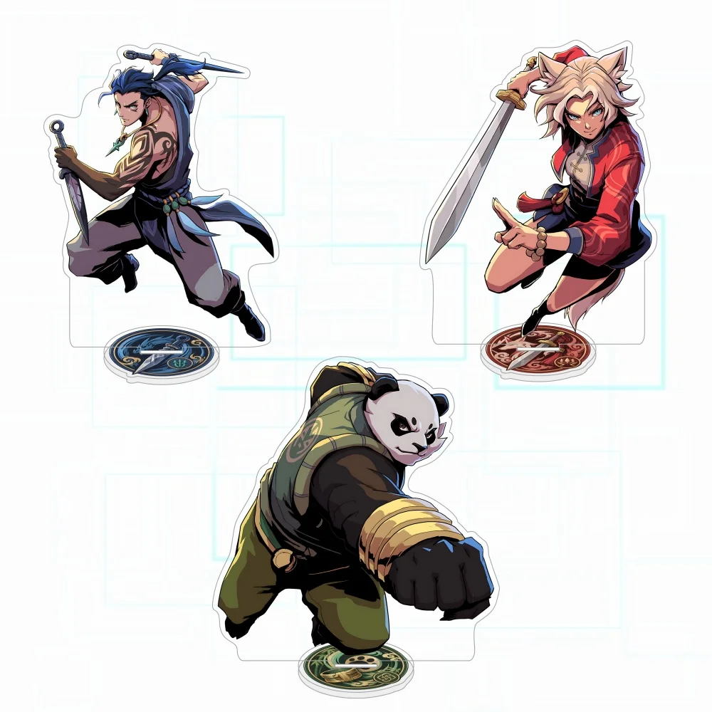 Game 13Z Zodiac Trial 13Z 15cm Acrylic Stand Qingming Linlang Motuo Warrior Character Table Decor Gift Keychain