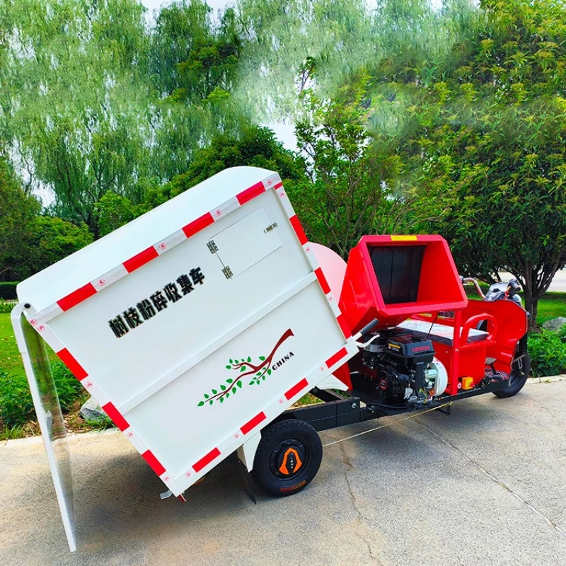 Electric branch crusher, high-power mobile flexible branch crushing and collection vehicle, dual-purpose dry and wet crusher