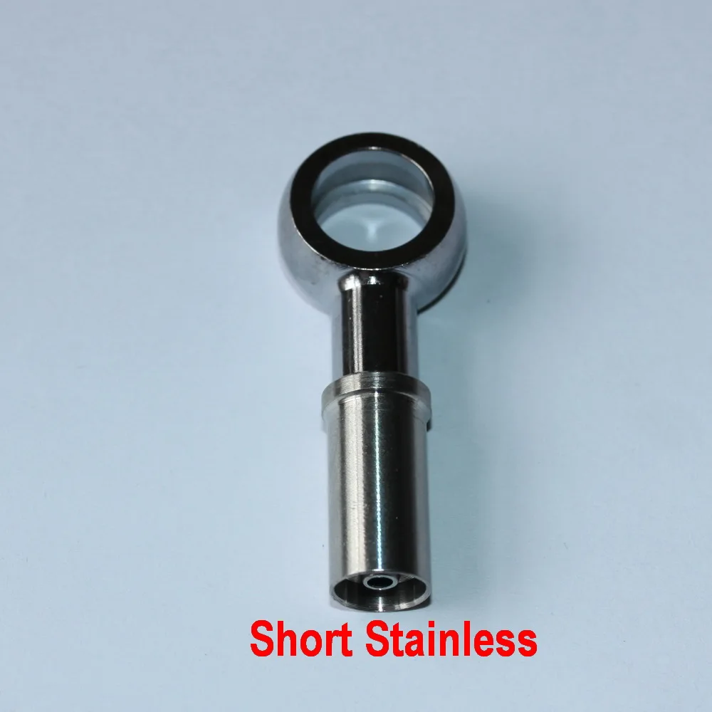 Banjo sambungan Stainless steel 11mm 7/16, selang oli kopling rem kepang AN3 hidrolik mobil balap, untuk sepeda Motor, sepeda Motor