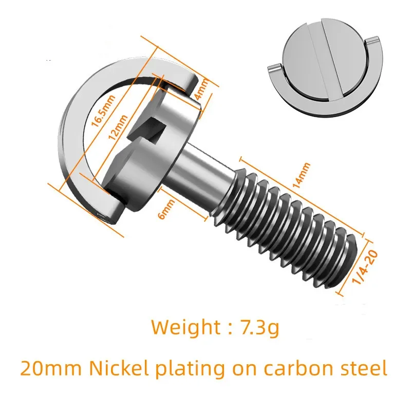 30 مللي متر 26 مللي متر عرقوب طويل 1/4 كاميرا المسمار محول طوي D حلقة ل ترايبود Monopod اللوح الأساسي تلاعب كاميرا الملحقات