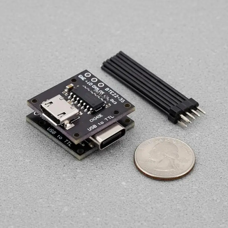 CH340E CH9340C USB To TTL Adapter Pro Mini Downloader Cable Replaces CH340G CH340N Stable Data Transfer For Embedded Development
