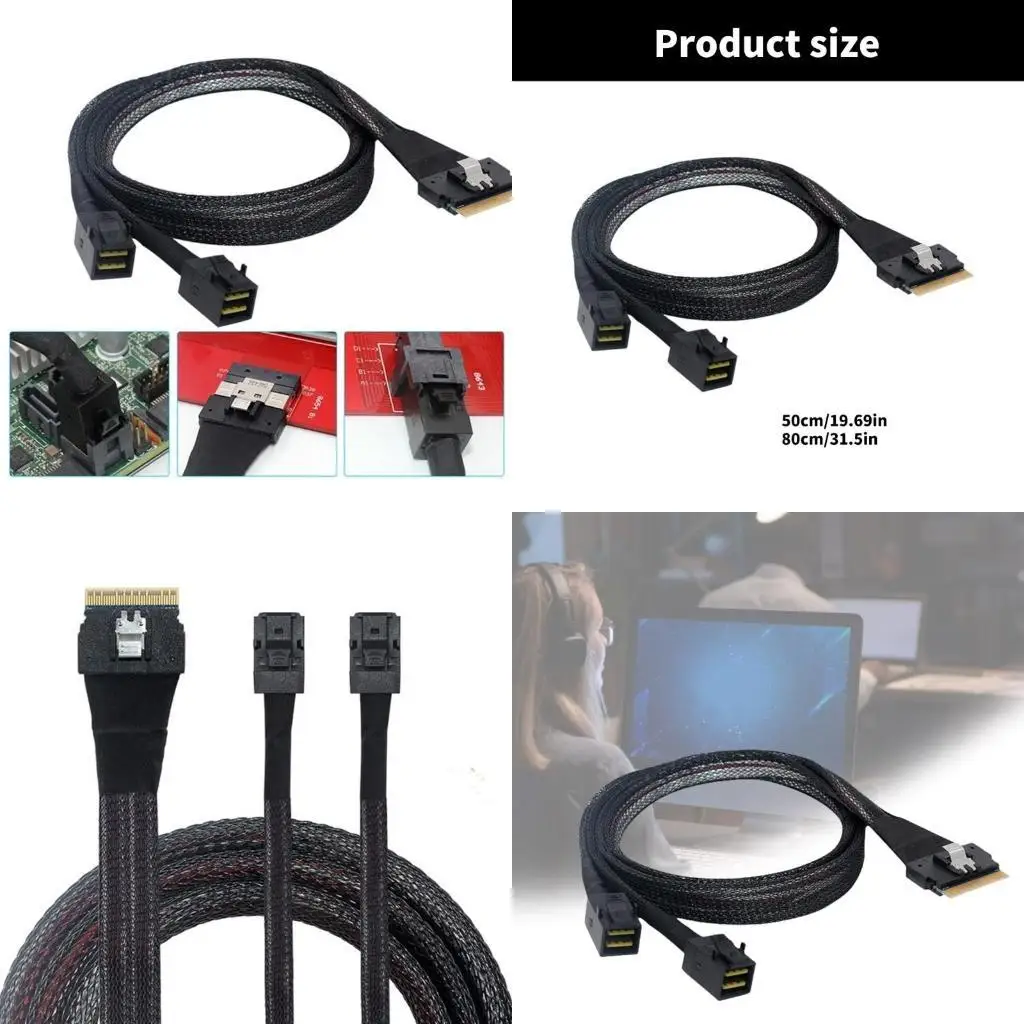 

Y1UB Эффективный SFF-8654 8i, чтобы двойной SFF-8643 Сервер Cable Cabil