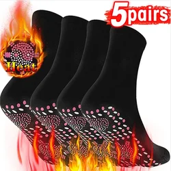 10Pairs Tourmaline Slimming Health Sock Winter Elastic Thermal Self-Heating Sock Health Care Socks Short Sock Magnetic Therapy