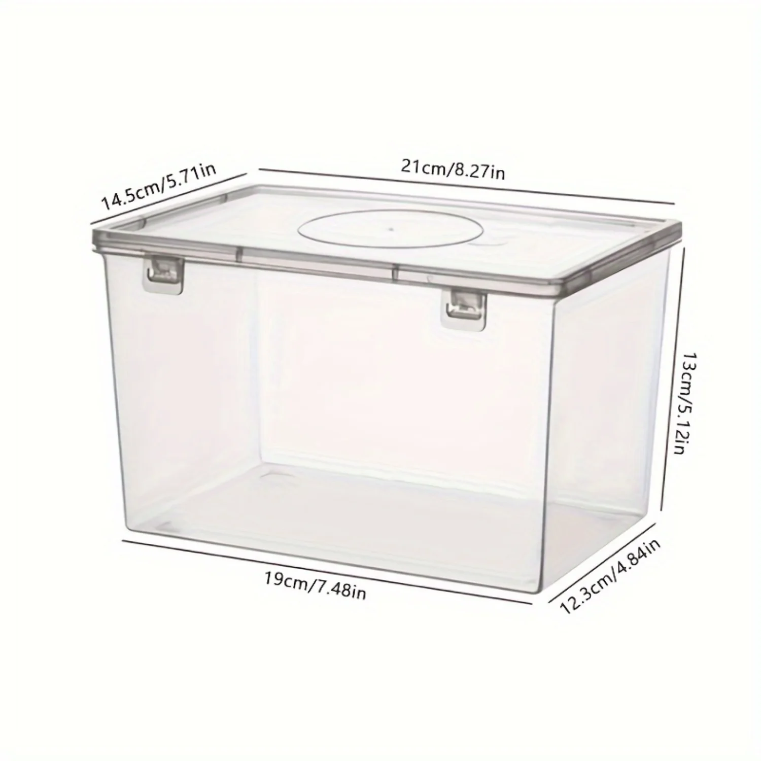 Clear Stackable Bread Box with Leak-Proof Lid - Organize and Store Toast & More in this Food Container