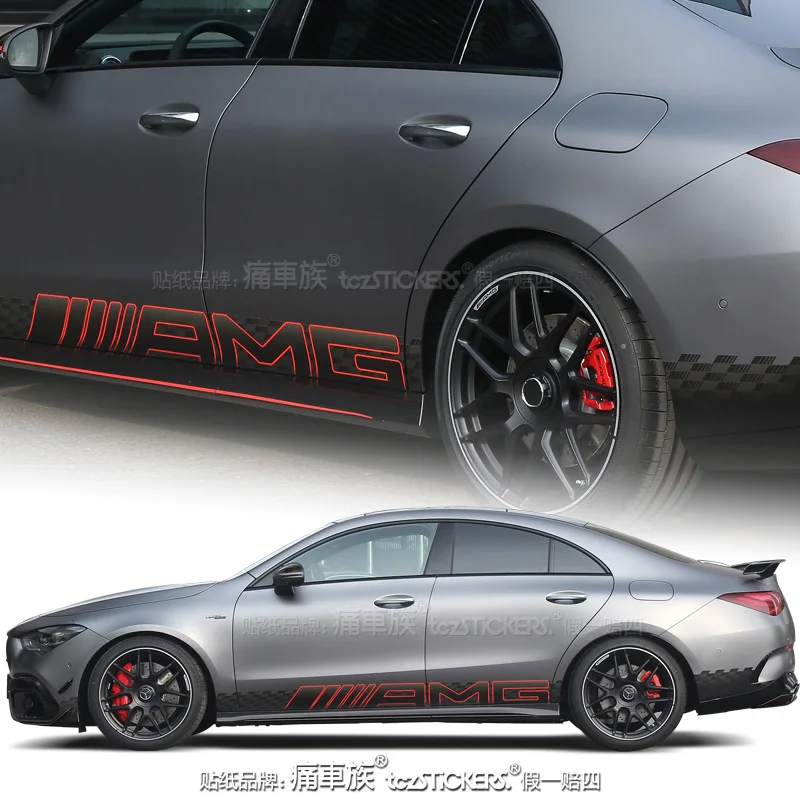 Car sticker FOR Mercedes Benz CLA A45 AMG 2024 body exterior modification customized racing sports Decal accessories