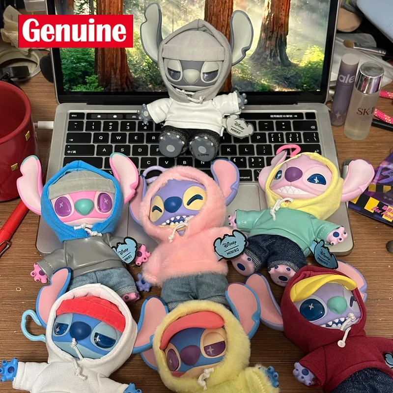 Miniso ブラインドボックス ステッチ Gen Z ストリート シリーズ フィギュア かわいい ステッチ ビニール人形 ミステリー ボックス ぬいぐるみ サプライズ バッグ ペンダント 誕生日ギフト