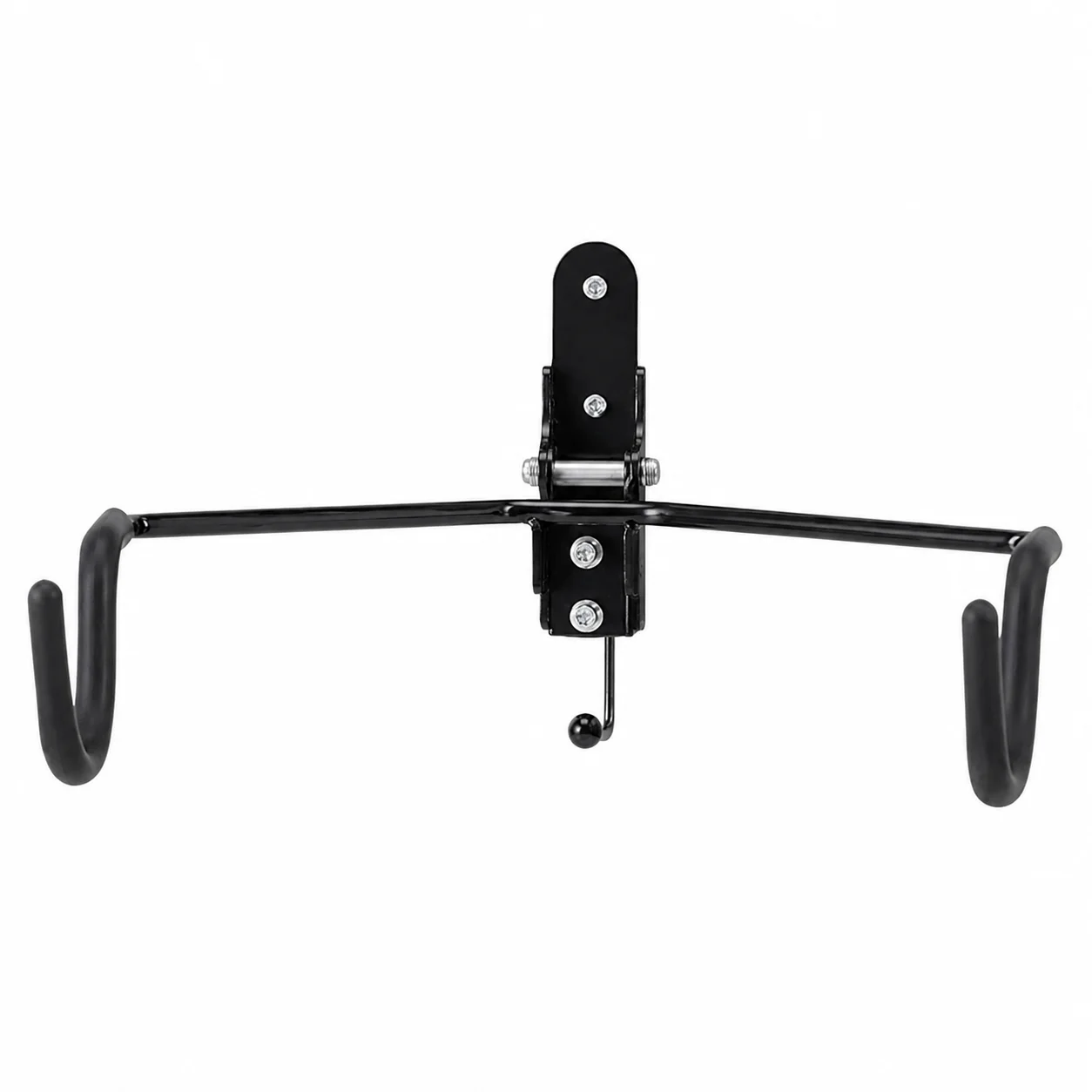 Soporte de Pared para Bicicleta, Plegable, de Acero, con Ángulo Ajustable, Cubierta Protectora, Capacidad de Carga de 20 kg, Color Negro, para el Hogar