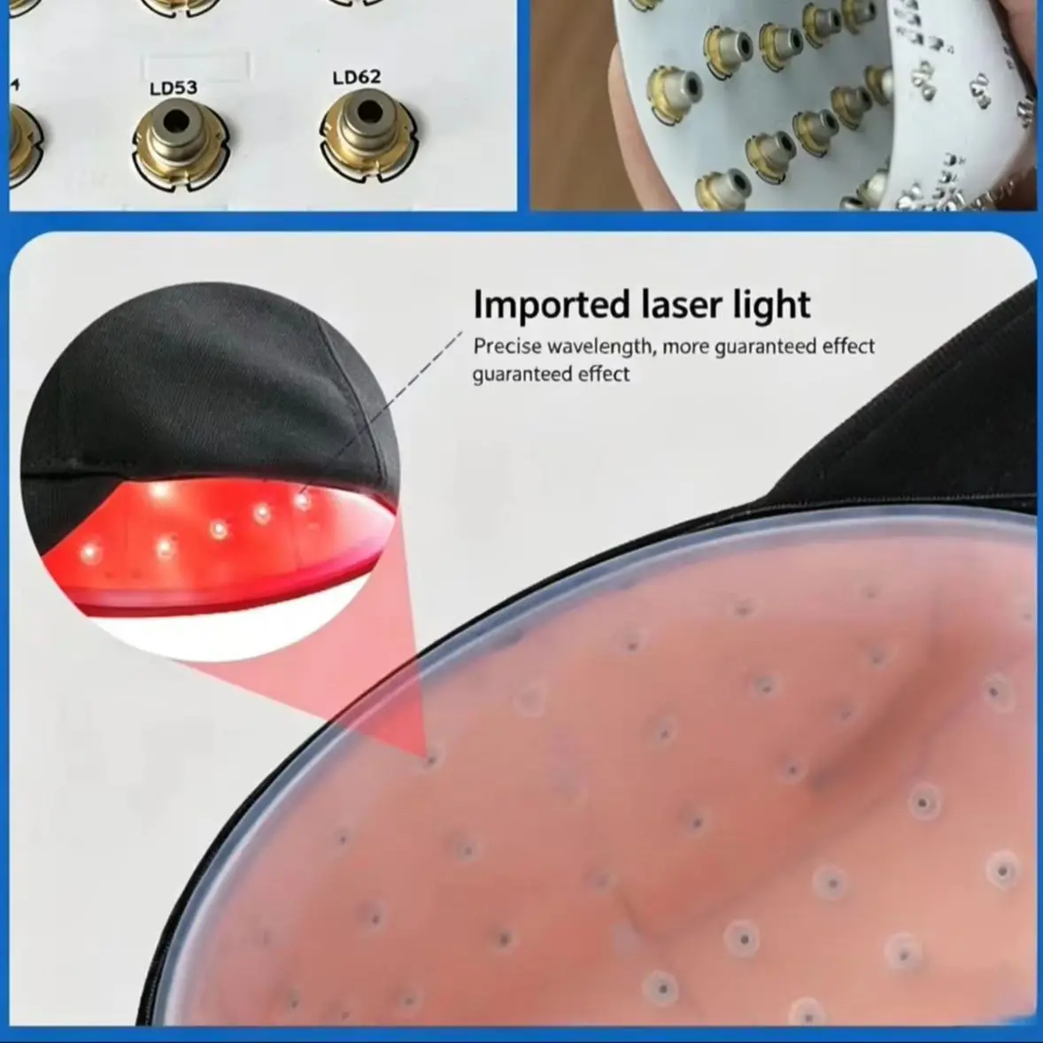 82 Diodes Laser LED Hair Growth Cap LLLT Therapy Anti Hair Loss Helmet Promote Regrowth Restore Thickness