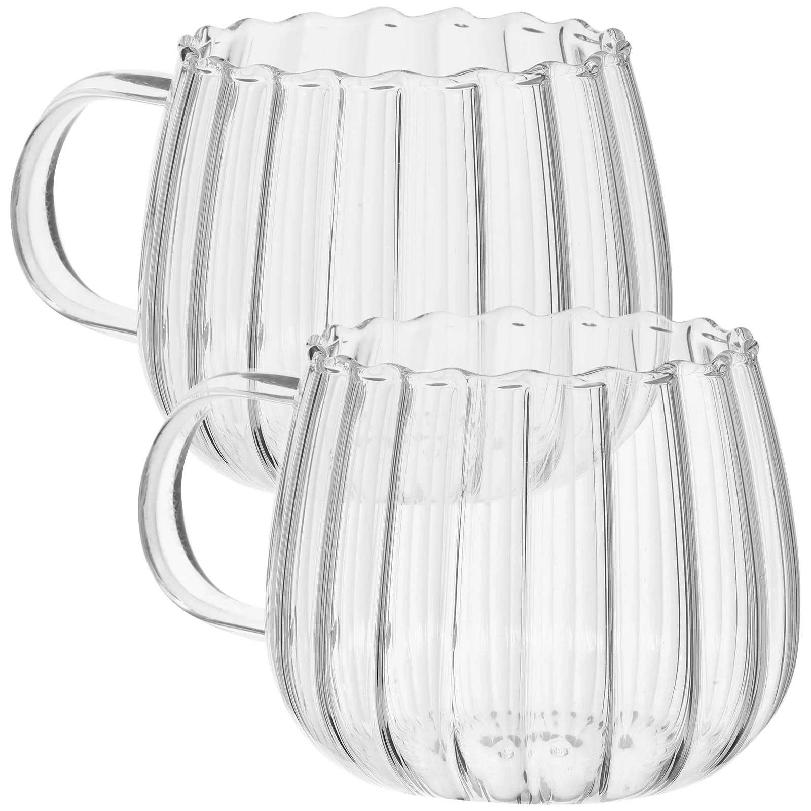 

2 Pcs Coffee Glass Pumpkin Cups Travel Concentrate Cocktail Glasses Breakfast for Milk