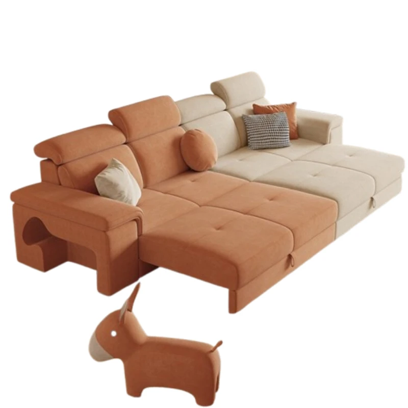 

Assorted Colors Design Sofas Orange Simple Straight Double Sofas Modern Living Room Camas Y Muebles Para El Hogar Furnitures