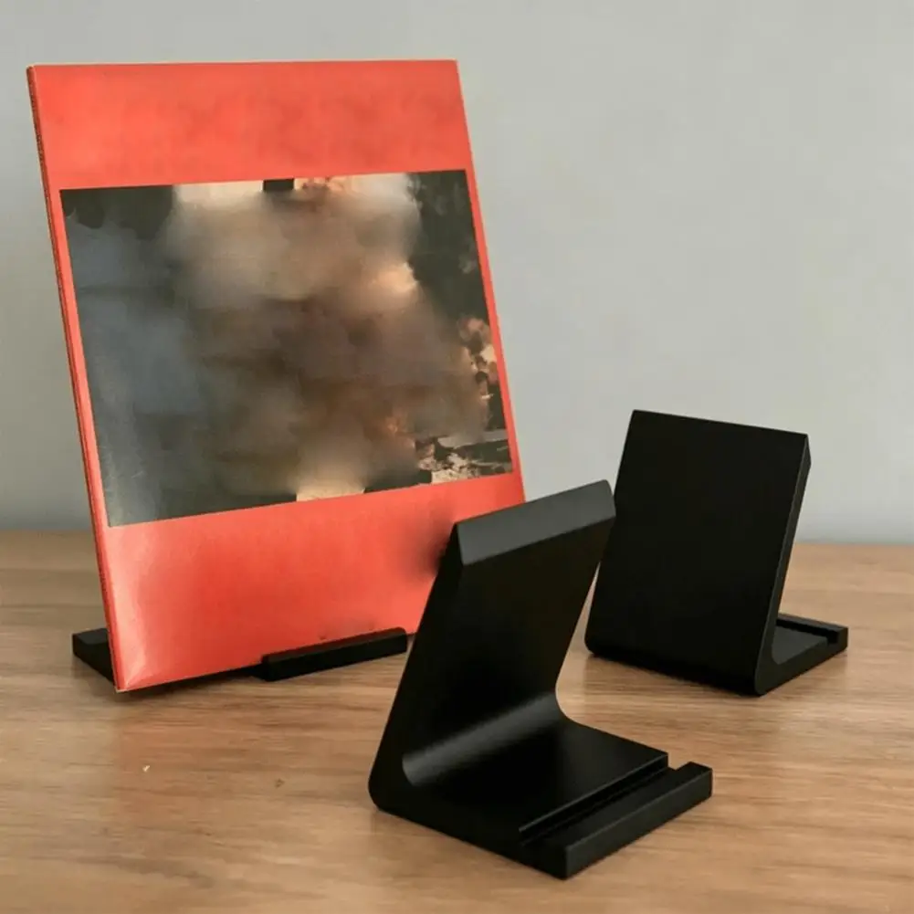 3D Printed Vinyl Record Display Stand, Durable PLA Desktop Ornament with Non-Falling Design, Versatile Showcase for Collectors
