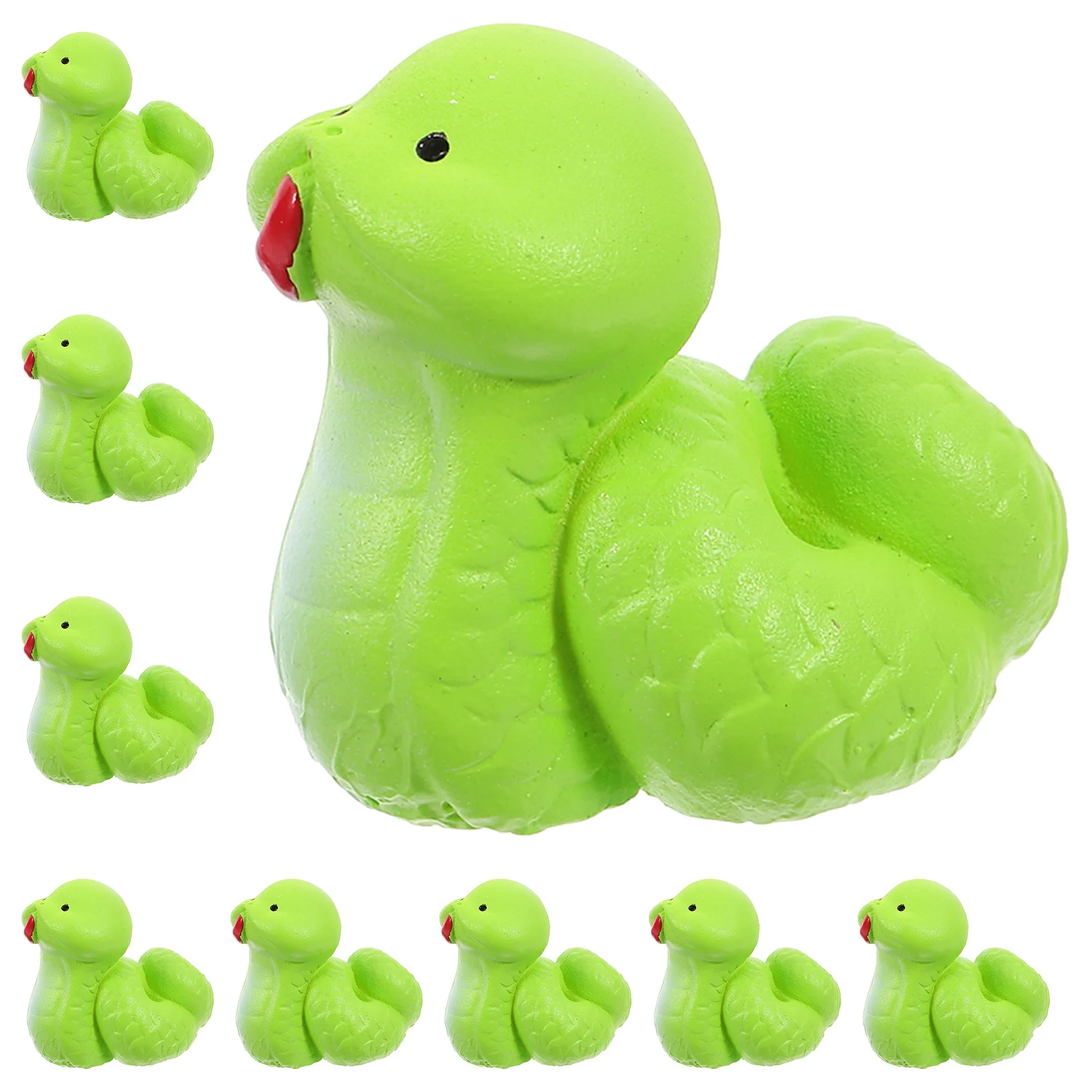 

10 Pcs Mini Snake Decoration Little Resin Animals Landscape Figure Figurines Statue Craft Sculpture