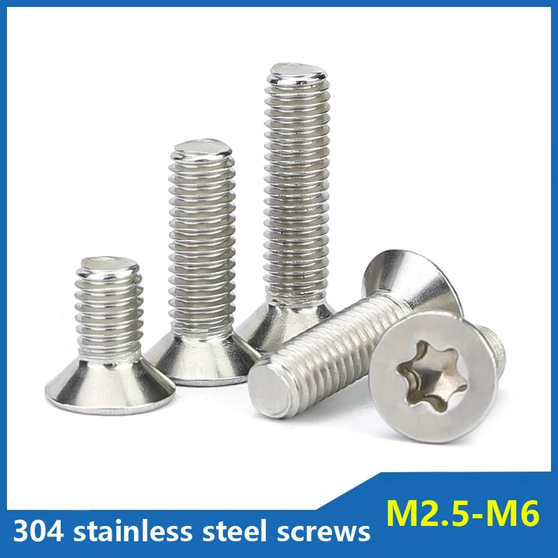 Шестилопастные винты с потайной головкой из нержавеющей стали GB2673