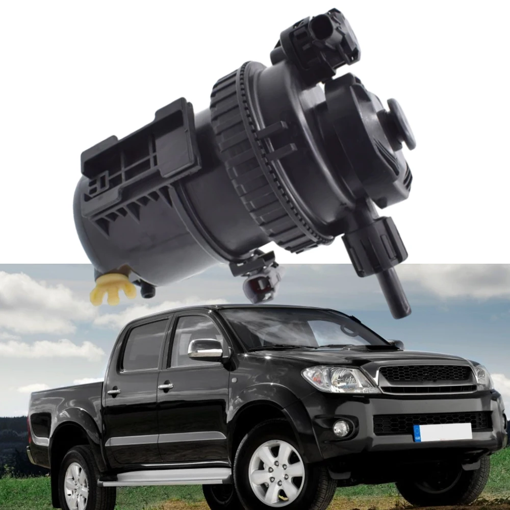 

Топливный фильтр в сборе (1 шт.) для Toyota Hilux VII Vigo 4x4 Pickup 2004-2015, номера 23300-0L032, 23300-0L010, черный