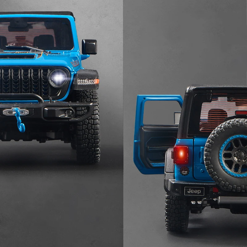 1:18 Jeeps Wrangler Rubicon 20th Alloy Model Car Toy Diecasts Metal Casting Sound and Light Car Toys For Children Vehicle