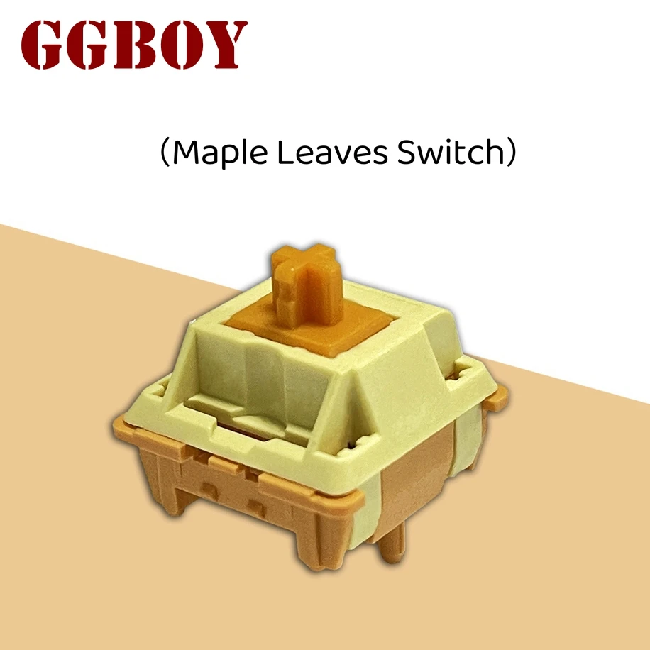 GGBOY Maple Leaf Banana Split Switch 5 Pins 60g Holy Panda Tactile Mechanical Keyboard Gaming Switch Lubricated For PC Switches