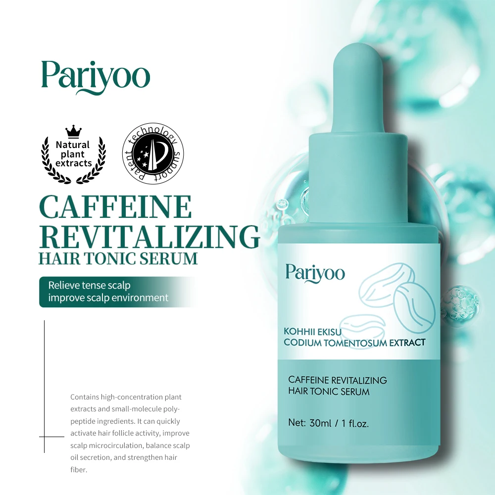 Pariyoo Natural Plant Extract Hair Tonic Serum Caffeine Scalp Refresh Oil Control Anti Hair Loss Nourishing Essence 30ml