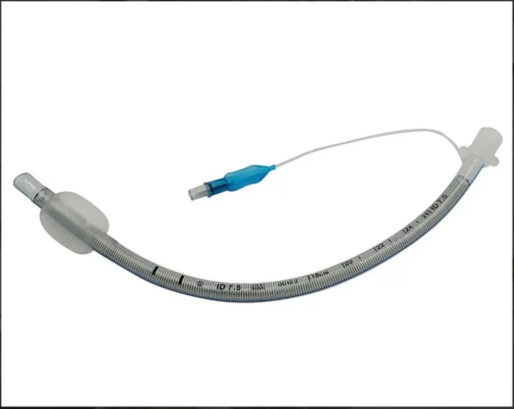 Enhanced disposable endotracheal tube for pets with built-in stainless steel spring 3.0-10.0mm, individually packaged