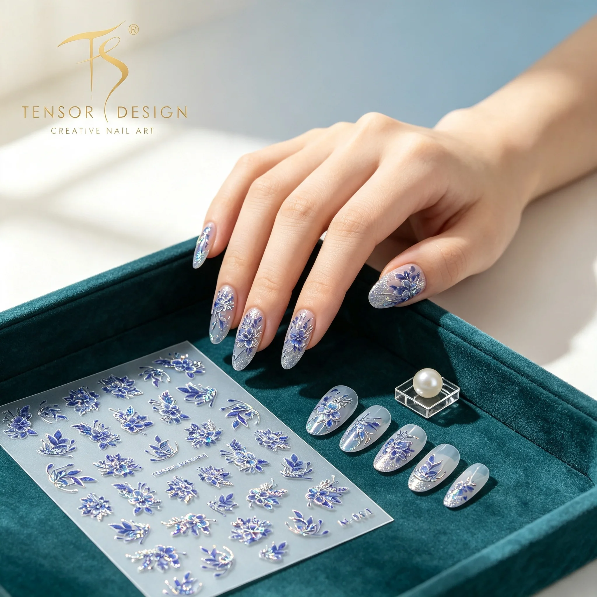Nail Art Elegan - ملصقات أظافر ثلاثية الأبعاد جديدة من