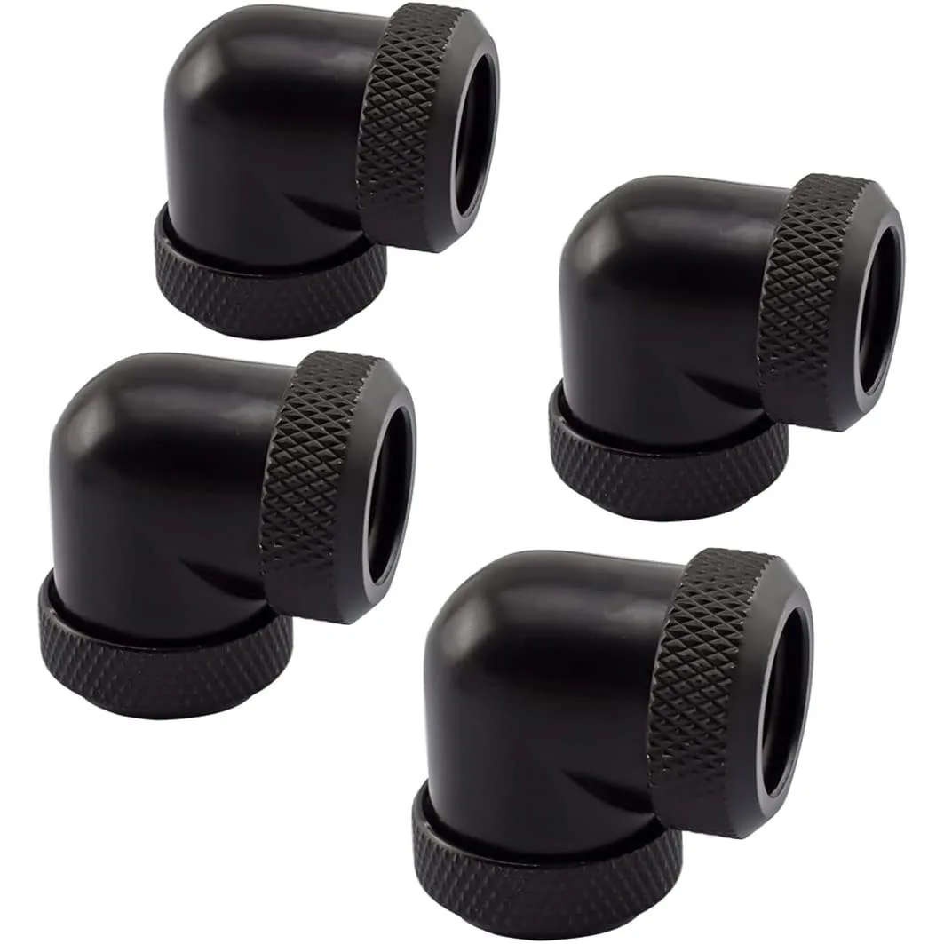 Kolanko ręczne 90 stopni do metalowych rur o średnicy wewnętrznej 10 mm i średnicy zewnętrznej 14 mm oraz sztywnych rur PETG do komputerowych złączy układu chłodzenia wodą — zdjęcie produktu 5
