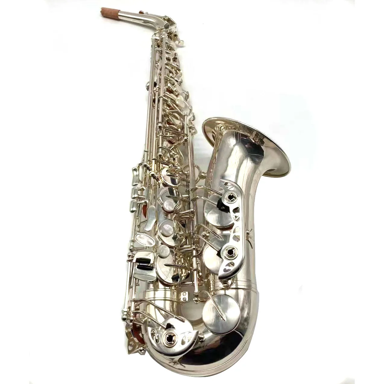 Beautiful Playing Sound Big Saxophone Bell Silver Plated Alto Saxophone