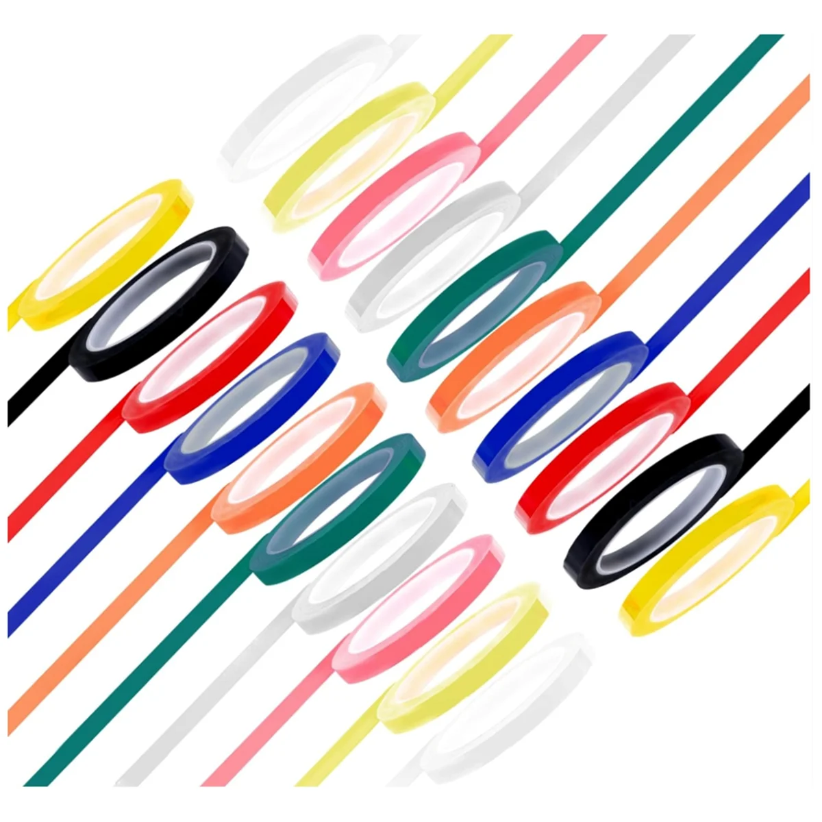 20 Rolls 10 Colors Autoclave Tape 216 Ft/L X 0.24 In/W Instruments Identification Tape Autoclavable 270 Fahrenheit