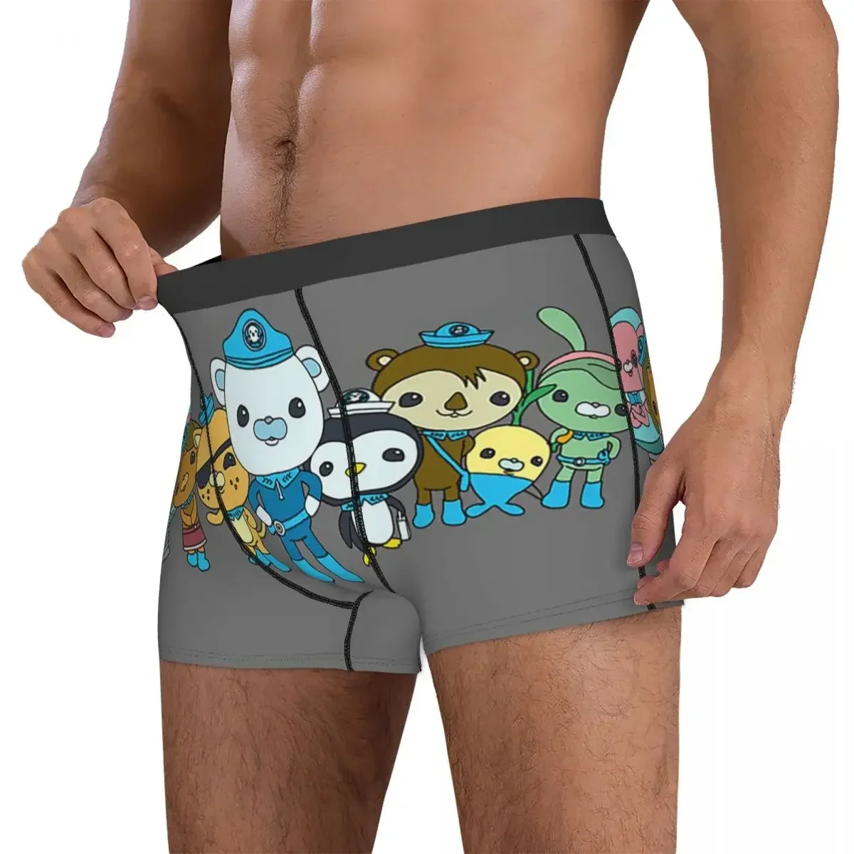 Boxer Underpants Shorts Octonauts Panties Men's Soft Underwear for Homme Man Boyfriend Gifts