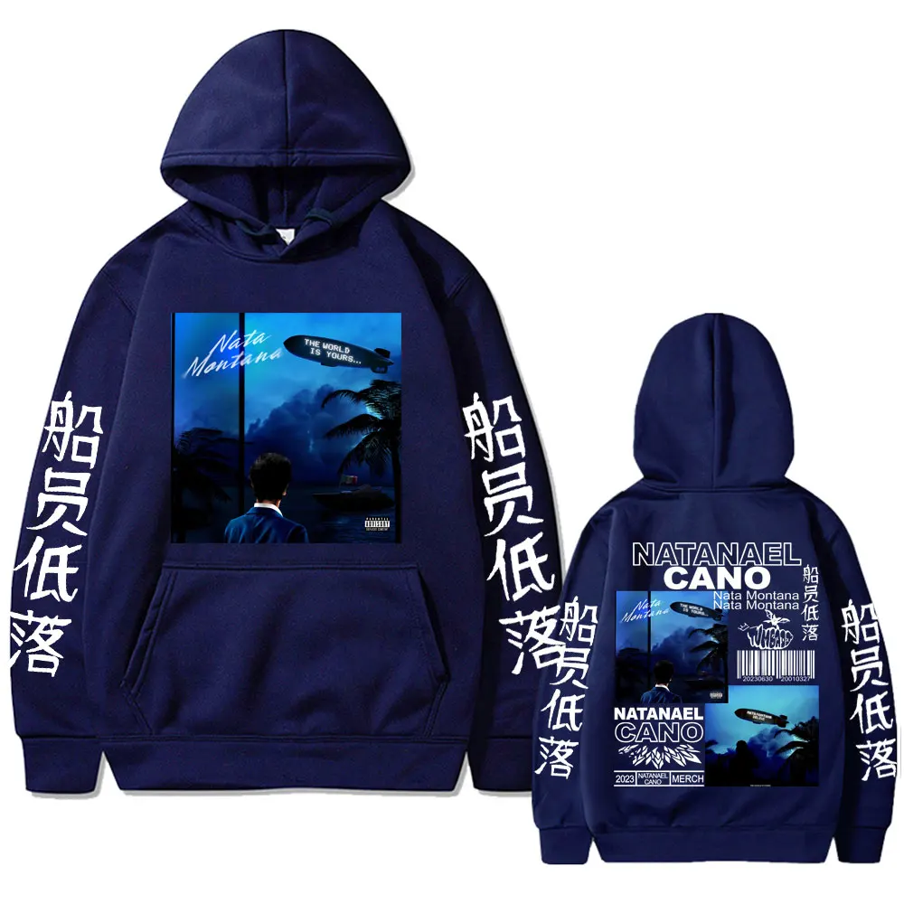 Rare Natanael Cano Nata Montana Graphic Hoodie Men Women Hip Hop Casual Oversized Sweatshirt Male Streetwear Men's Trend Hoodies