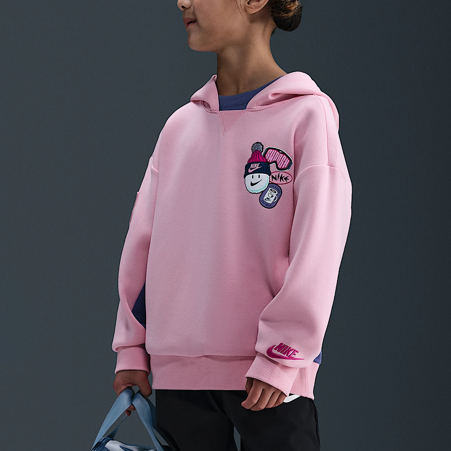 

Оригинальная детская толстовка с капюшоном Nike, осеннее издание, IO5868-690