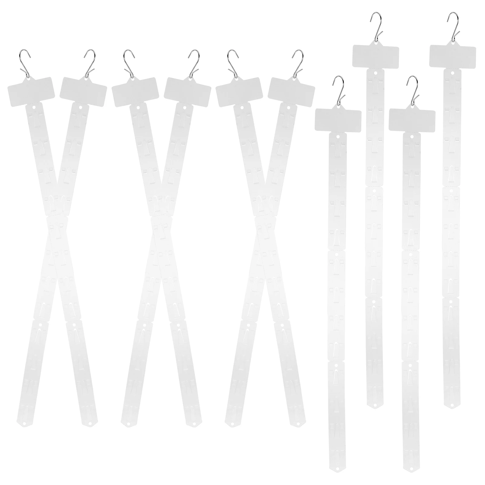

10pcs Display Stand Strips Racks Retail Hooks Label Holder Space Maximization Snack Organizer Supermarket Shelf Signs