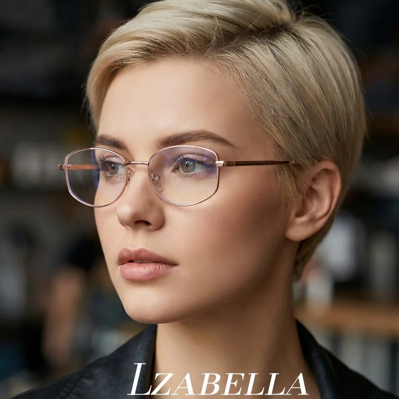 

Очки Lzabella 2026: Новые женские очки с полигональной оправой — высококачественные, модные, стильные и удобные оправы 35192