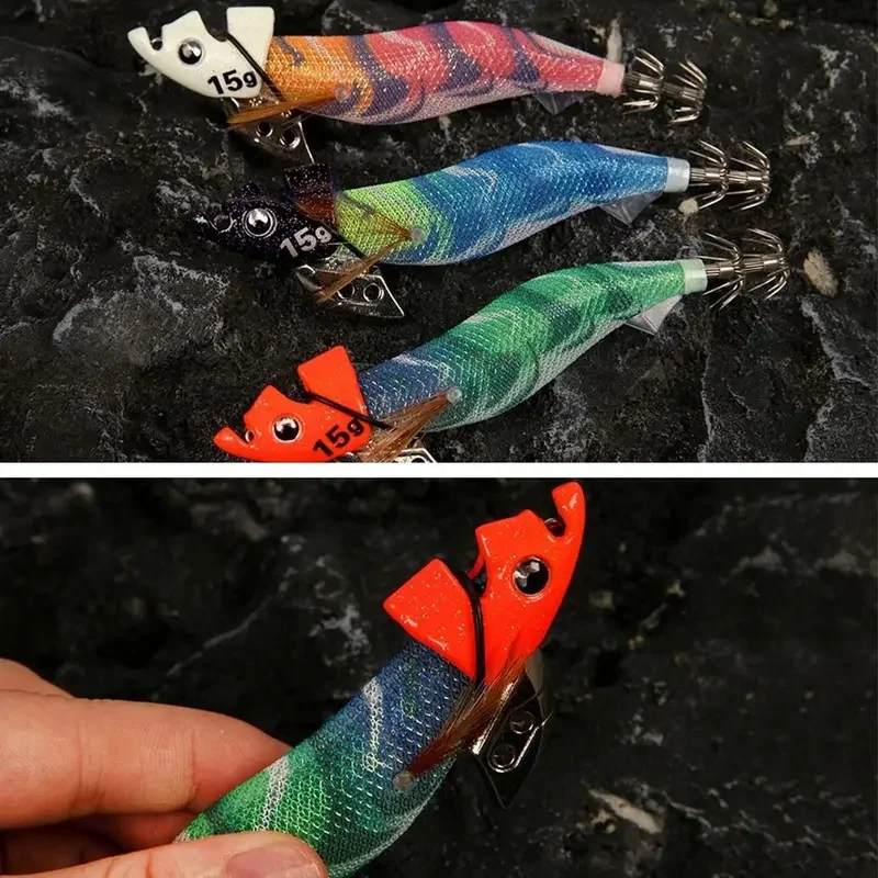 Frontal lures for squid fishing, 7 g, Tip Run system; useful in deep water or with currents.