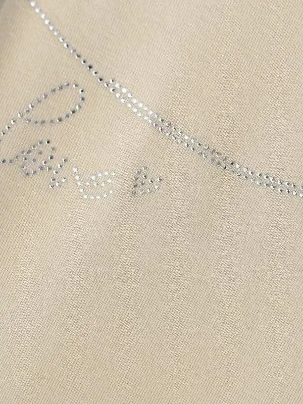 تي شيرت نسائي صيفي كاجوال بتصميم عصري، ياقة على شكل V، أكمام قصيرة، ضيق ومطاطي عند الخصر، بلون الطوب