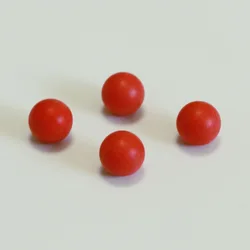 12mm PP (Polypropylene) Solid Plastic Balls Precision Sphere Custom Made in Red